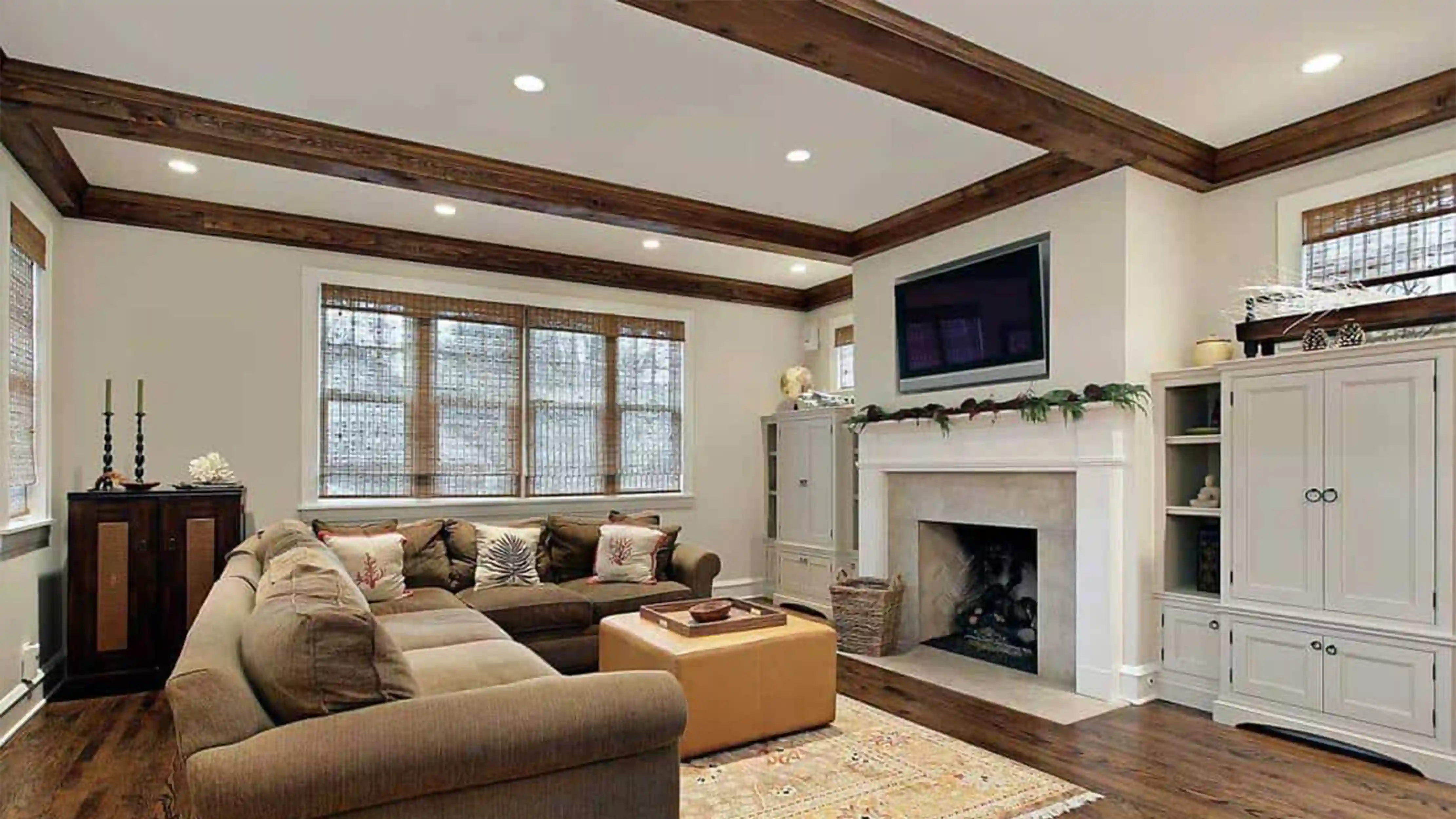 home decor with beams